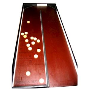 Shuffleboard um die Kurve